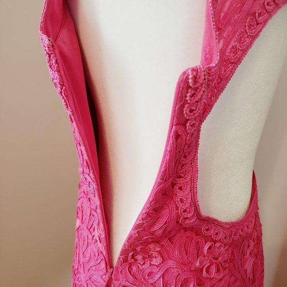 SUE WONG | GORGEOUS APPLIQUE COCKTAIL DRESS pink - Picture 13 of 16
